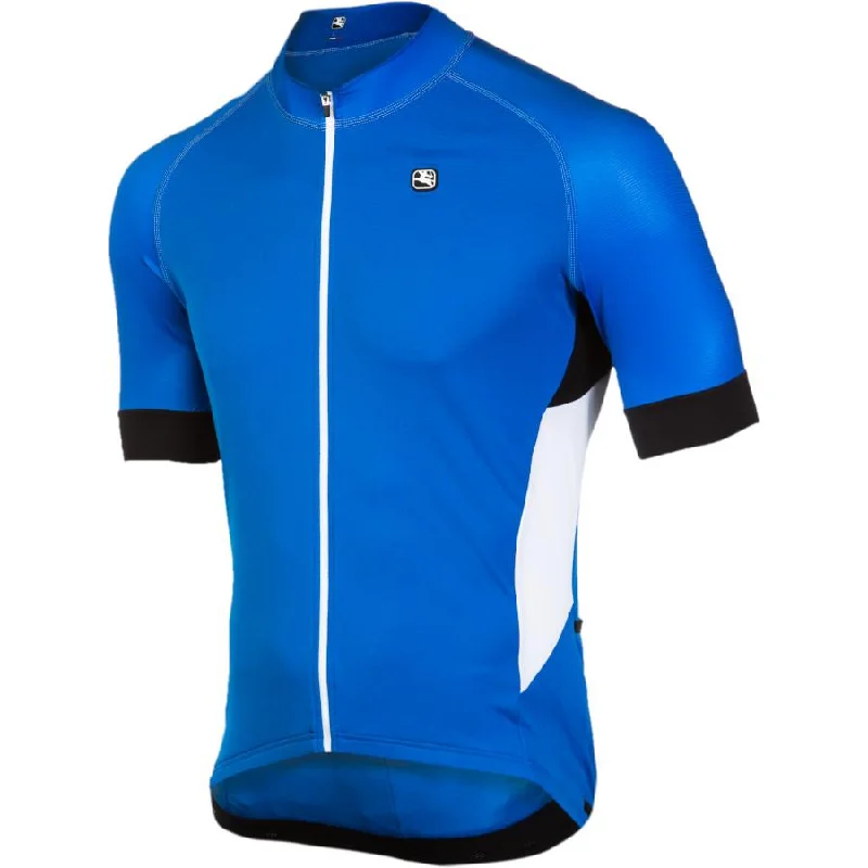 Giordana Laser Short Sleeve Jersey - Blue Mustard Yellow Jersey Tee