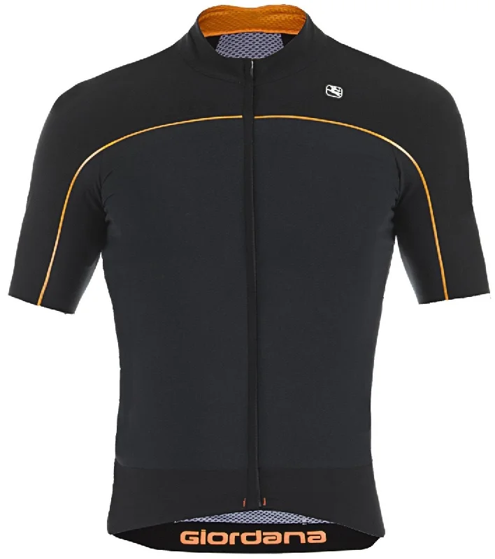 Giordana NX-G Short Sleeve Jersey - Black-Orange Short Sleeve Jersey Top