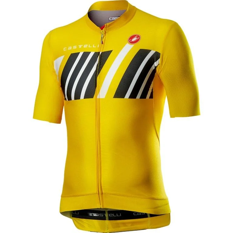 Castelli Hors Categorie Jersey - Yellow Metallic Jersey Tee