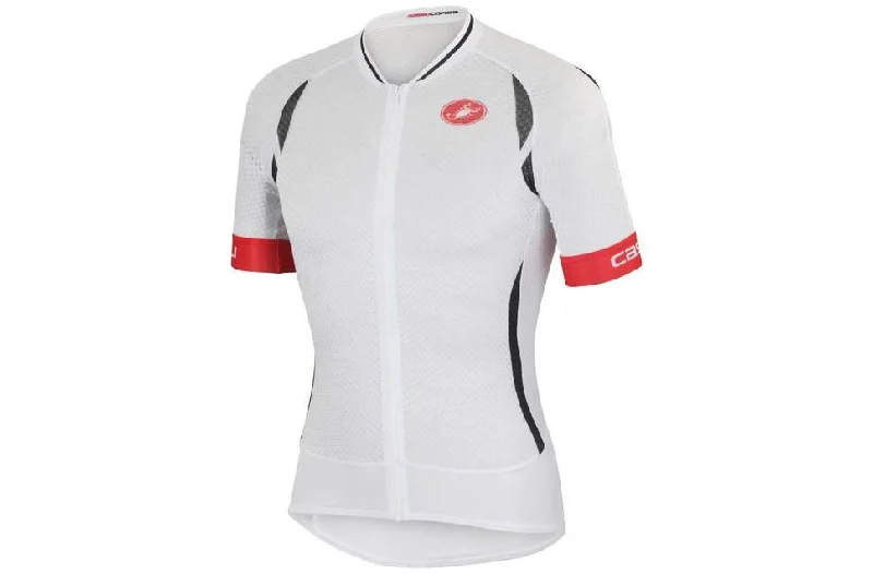 Castelli Climbers 2.0 Jersey - White Black Asymmetrical Jersey Blouse