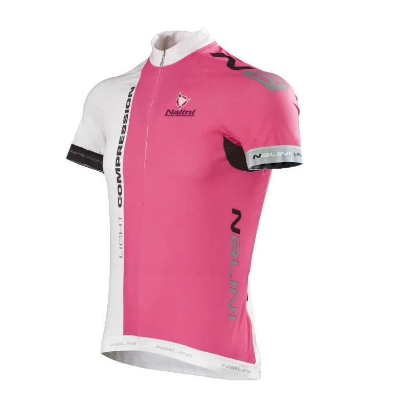 Nalini Light Compression Ti Jersey - White Pink Soft Jersey Shirt