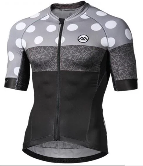 Monton Urban Climbing Flower Cycling Jersey - Gray Eco-Friendly Jersey Tee