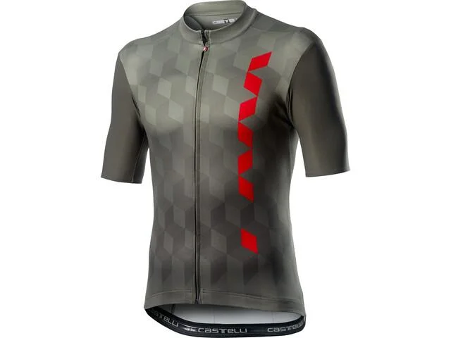 Castelli Fuori Jersey - Forest Gray Patterned Jersey Tee