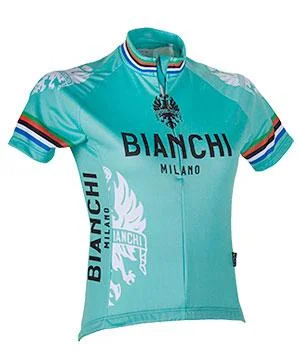 Bianchi Milano Eddi 1 Lady Short Sleeve Jersey - Celeste Designer Jersey Tee