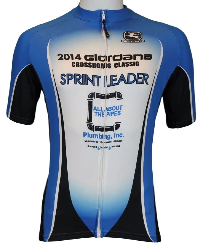 Giordana 2014 Crossroads Jersey - Blue Patterned Jersey Tee