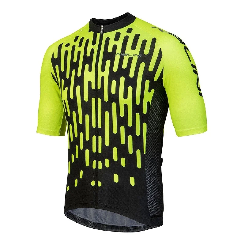 Nalini Podio Short Sleeve Jersey - Yellow-Black Summer Jersey Tee