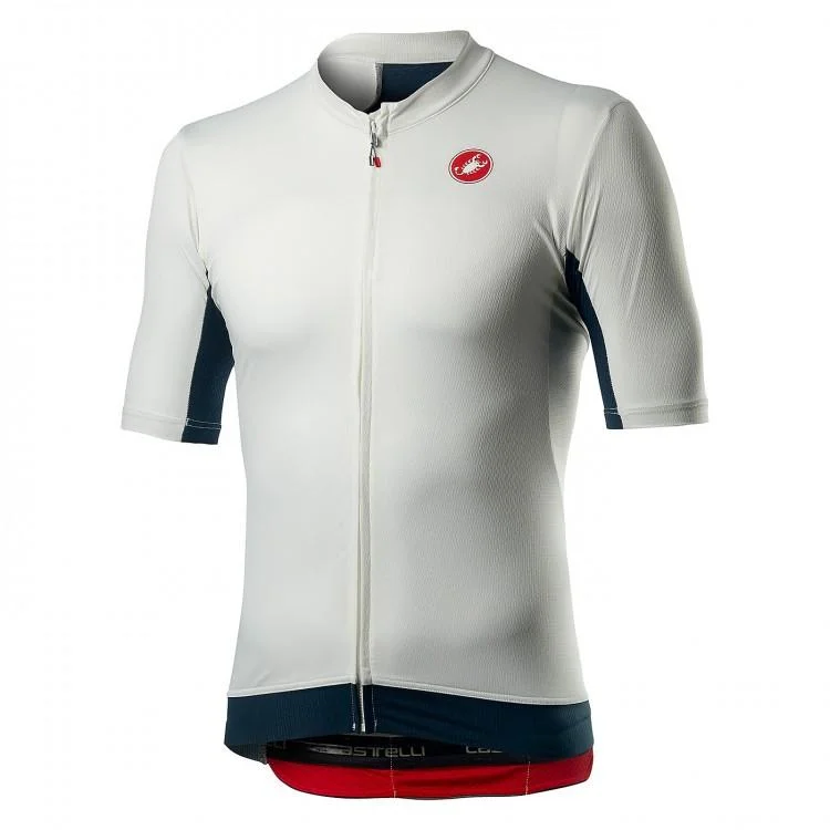 Castelli Vantaggio Jersey - Ivory Blue Bronze Jersey Tee