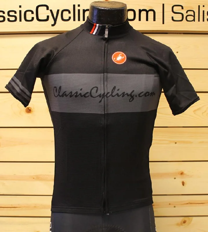 Castelli Classic Cycling Jersey - Black Halter Neck Jersey Tee