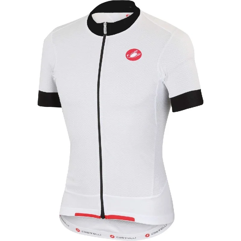 Castelli Rivoluzione Jersey FZ - White-Red Women's Jersey Top