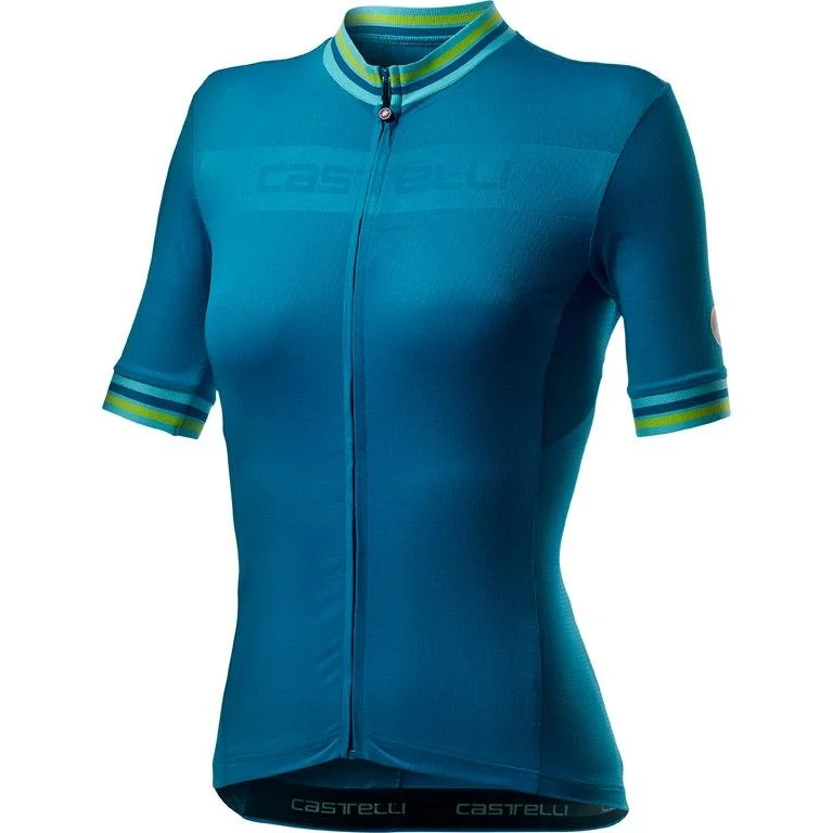 Castelli Women's Promessa 3 Jersey - Blue Classic Jersey Tee