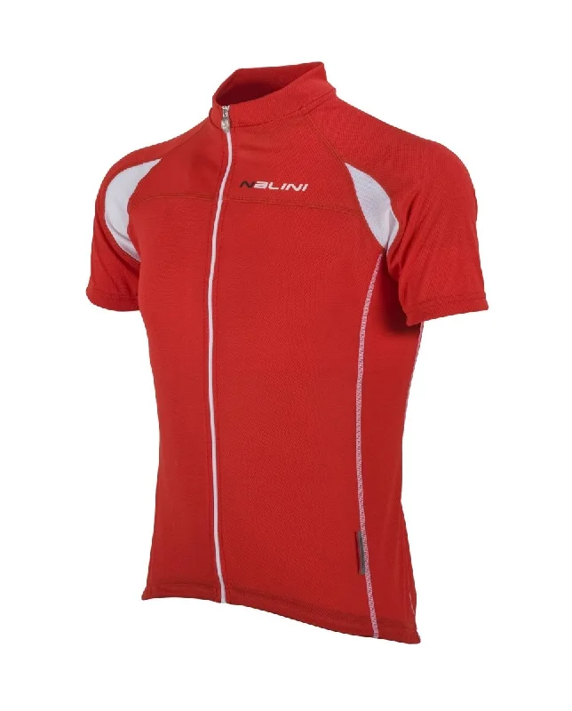 Nalini Karma Ti Lightweight Short Sleeve Jersey - Red Minimalist Jersey Tee