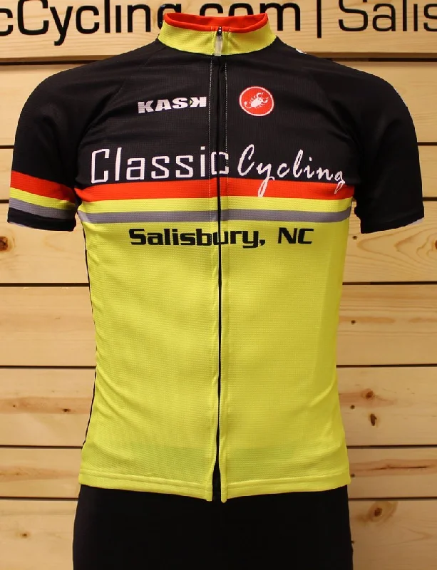 Castelli Classic Cycling Fluo Yellow Jersey Party Jersey Tee