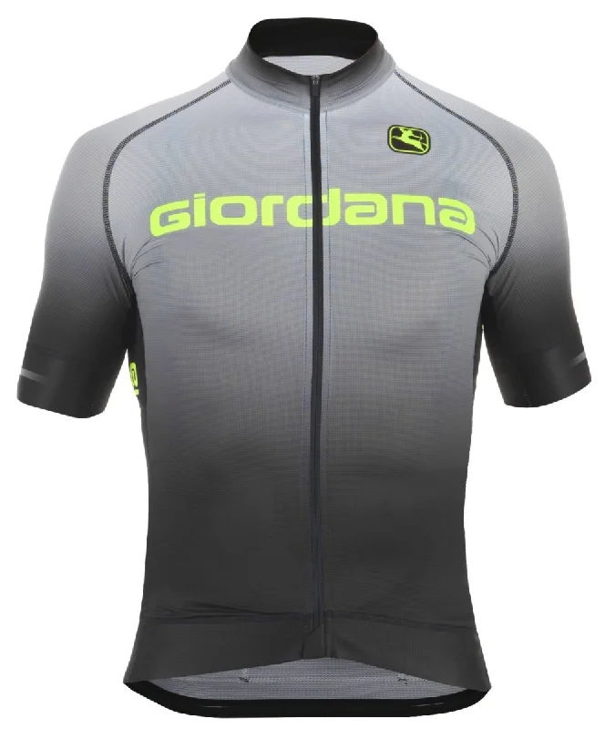 Giordana Trade "Glow" FR-C Short Sleeve Jersey - Black One Shoulder Jersey Shirt