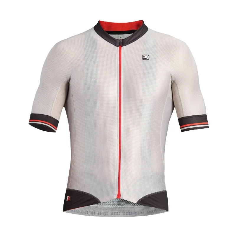 Giordana FR-C PRO Short Sleeve Jersey - Beige-Black Striped Jersey Top