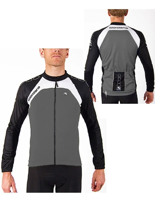 Giordana Silverline Long Sleeve Jersey Gray Long Sleeve Jersey Tee