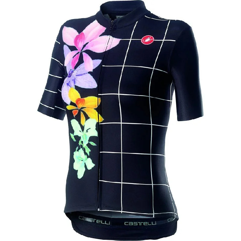 Castelli Women's Fiorita Jersey - Black Gold Jersey Tee