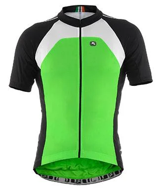 Giordana Silverline Classic Short Sleeve Jersey - Green Custom Jersey Tee