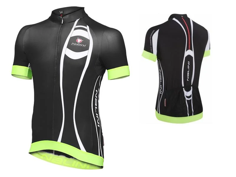 Nalini Chiaro Lightweight Short Sleeve Jersey - Fluo Jet Black Jersey Tee