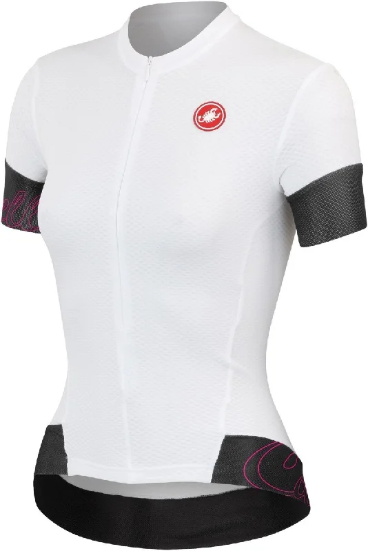 Castelli Womens Fortuna Jersey - White One Shoulder Jersey Shirt