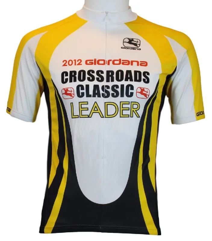 Giordana 2012 Crossroads Jersey - Yellow Ruby Red Jersey Shirt