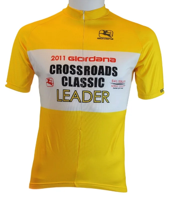 Giordana 2011 Crossroads Jersey - Yellow Pure White Jersey Tee