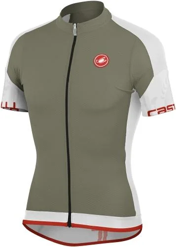 Castelli Entrata Jersey Full Zip Slate-White Metallic Jersey Tee