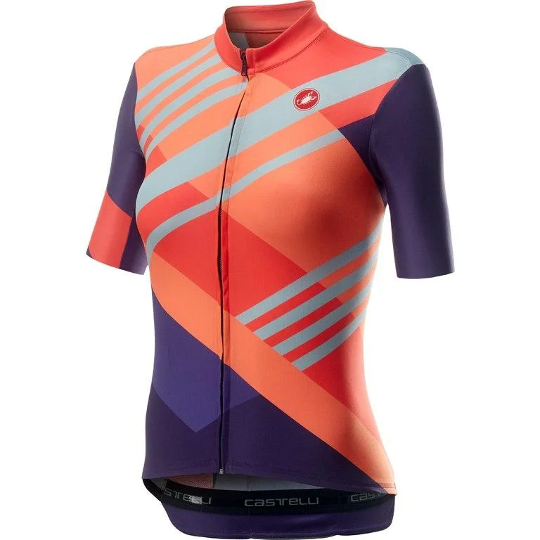 Castelli Women's Talento Jersey - Multicolor Brilliant Pink Modern Jersey Tee