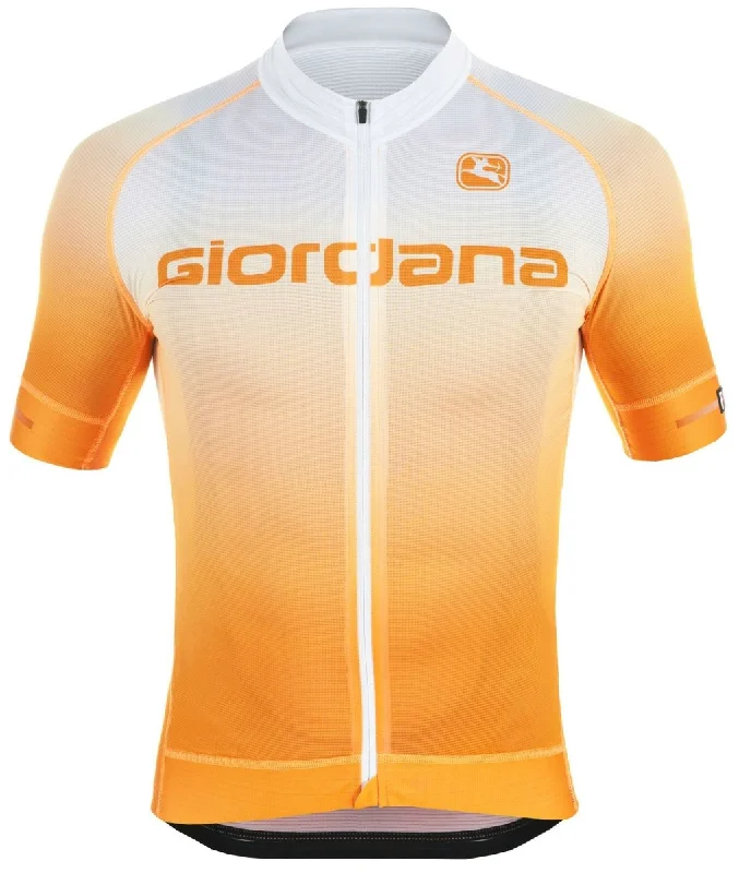 Giordana Trade "Glow" FR-C Short Sleeve Jersey  - Orange Sustainable Jersey Tee