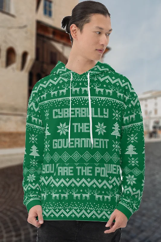 Cyberbully the Government Ugly Christmas Sweater Unisex Hoodie Long Sweater Short Sweater Cropped Sweater