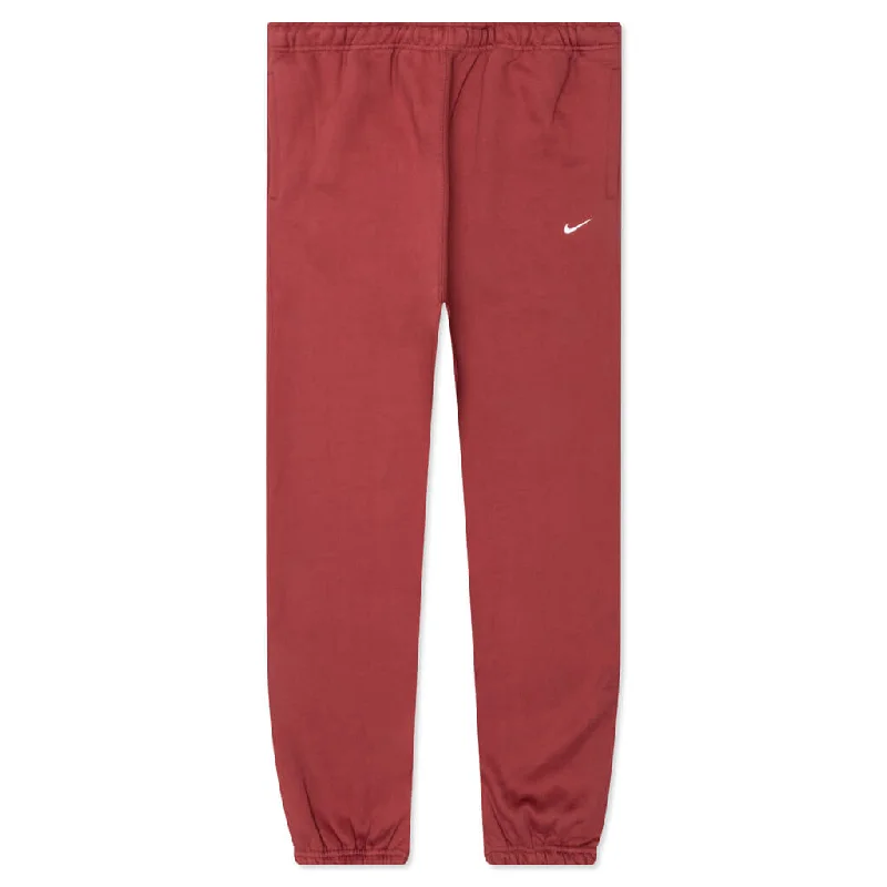 NikeLab Women's Fleece Trousers - Cedar/White Trousers practical easy-care