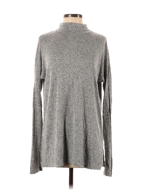 Turtleneck Sweater Ribbed Striped Patterned