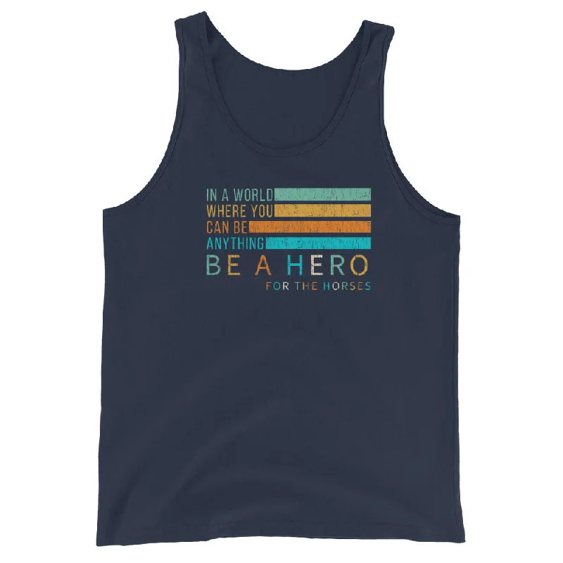 Be a HERO Unisex Tank Top neon tank top