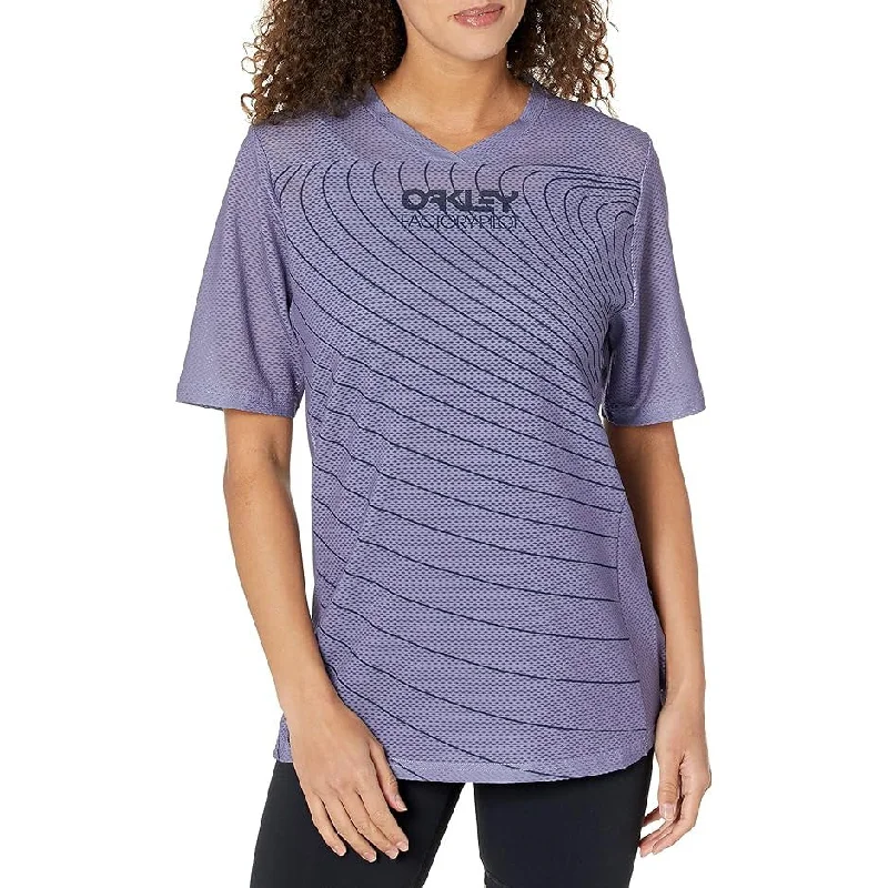 Oakley Women's Factory Pilot Rc Shortsleeve Jersey Pink Jersey Tee