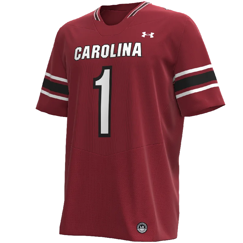 South Carolina Gamecocks Under Armour Replica Football Jersey - Garnet Asymmetrical Jersey Blouse