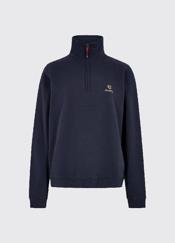 Castlemartyr sweatshirt - Navy Hoodie with Toggle Buttons Decorative Unique