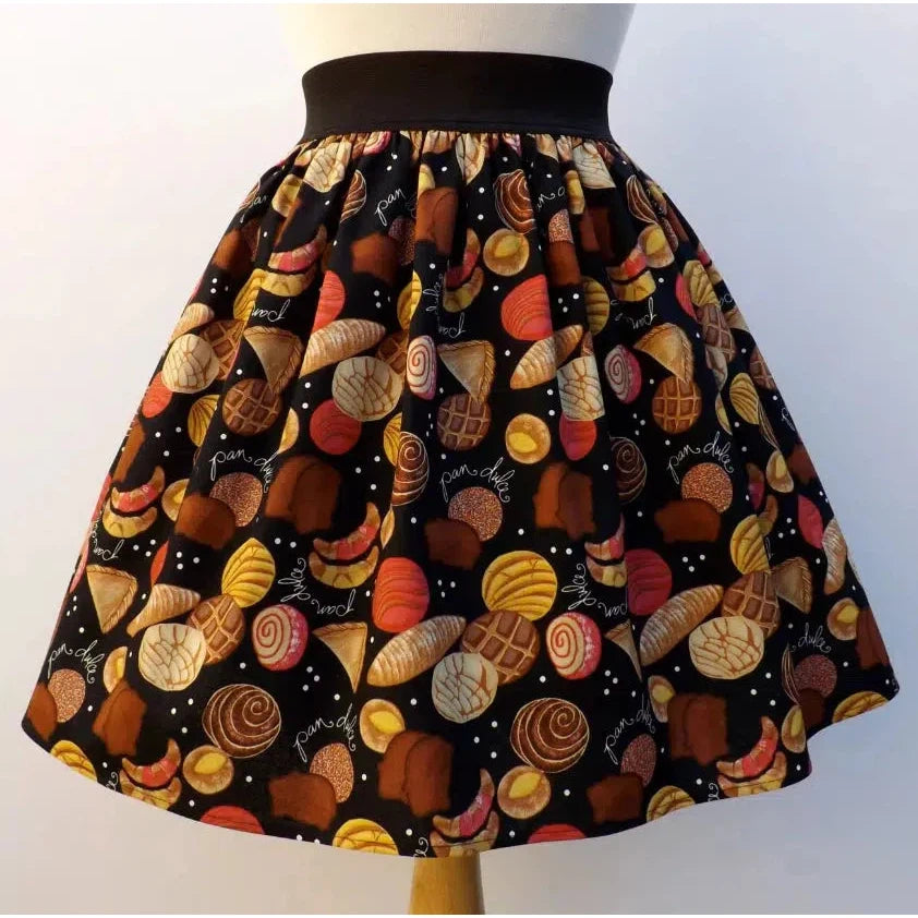 Elastic Skirt in Pan Dulce by Hemet floral skirt print