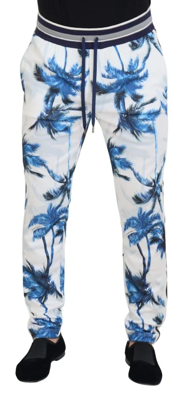 Chic White Mainline Trousers For Men Trousers Spring Floral