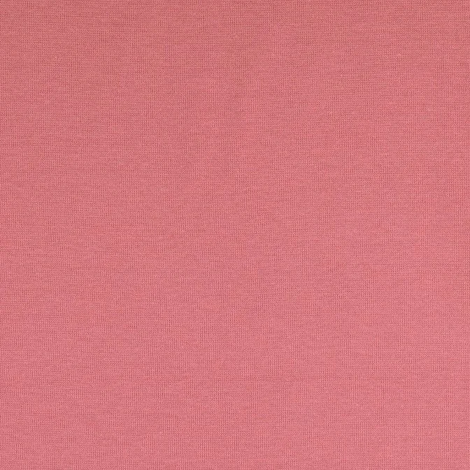 Rose Pink Plain Tubular Rib Jersey Cuffing Fabric Boutique Jersey Tee