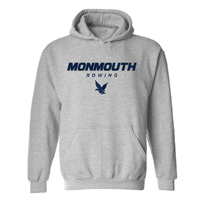 Monmouth - NCAA Women's Rowing : Audrey Copeland - Classic Shersey Hooded Sweatshirt Hoodie with Elastic Cuffs Stretchable Comfortable
