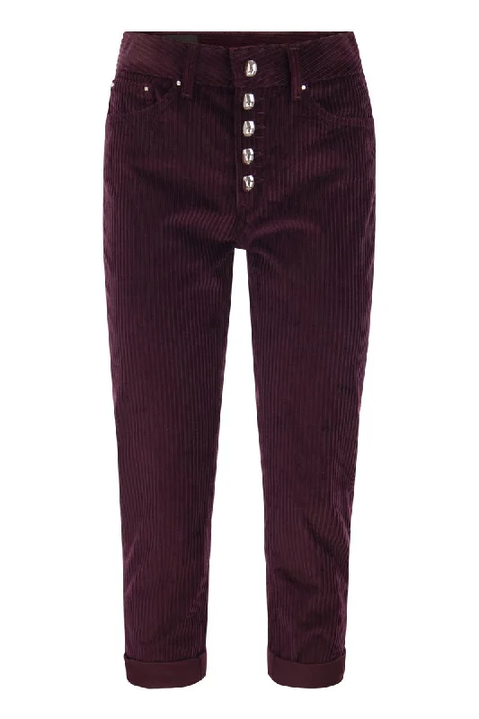 Koons loose-fitting velvet trousers Trousers cozy comfortable