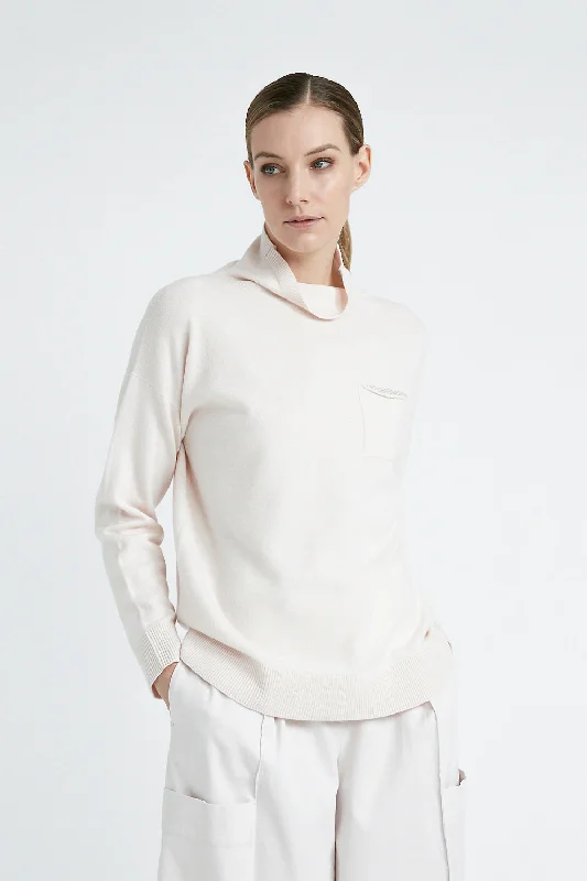 Wool, silk and cashmere shaved knit high neck sweater Rayon Fabric Velvet Fabric Corduroy Fabric