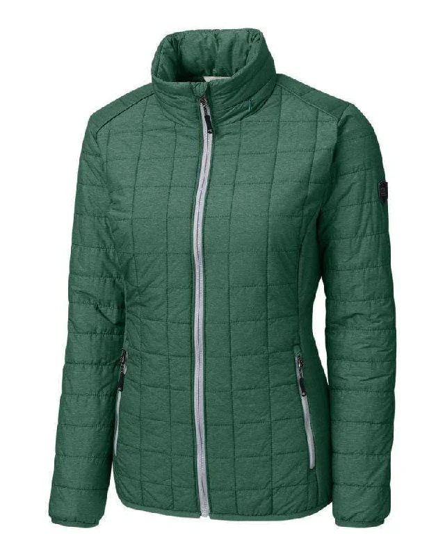 Cutter & Buck - Women's Rainier PrimaLoft Eco Full Zip Jacket Anorak Shell Jacket Lightweight Jacket