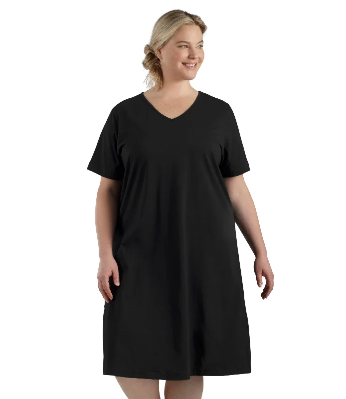 Stretch Naturals Lite Dress Basic Colors - FINAL SALE sweetheart Neckline Romantic