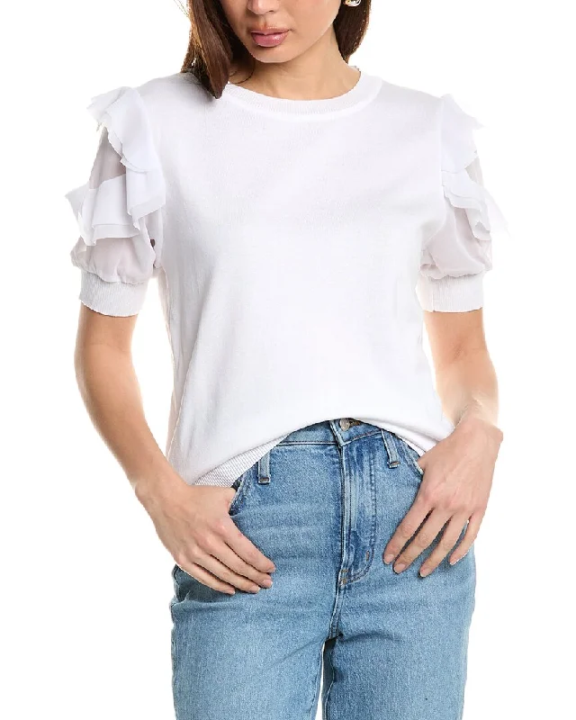 Nanette Nanette Lepore Sweater Neon Metallic Matte