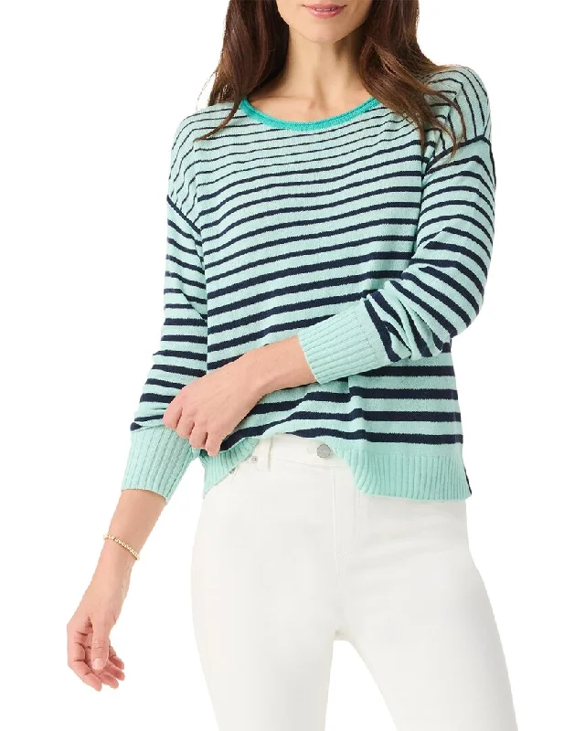 NIC+ZOE Striped Up Supersoft Sweater Polka Dot Checkered Tartan