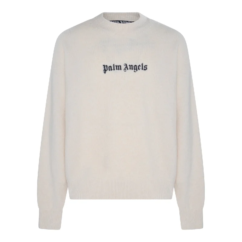 Palm Angels Sweaters White Anti-Pilling Anti-Shrink Durable