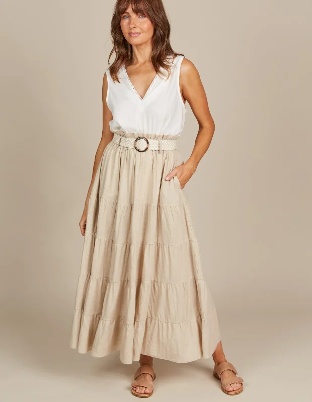 Amelie Maxi Skirt - Isle Of Mine denim skirt trendy