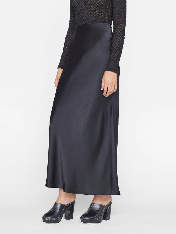 Column Maxi Skirt -- Noir modal blend skirt