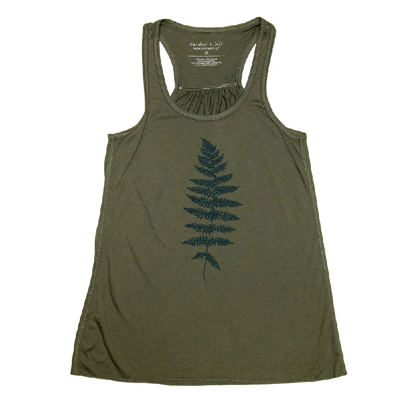 Fern Ladies Flowy Tank beige tank top