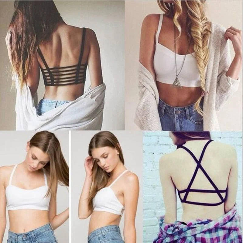 Fashion Hollow Out stripe Camis Women tops Bra Crop Top Tank Beach Vest Sexy Chenille Blend Fleece Blend Nylon Blend